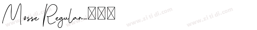 Mosse Regular字体转换